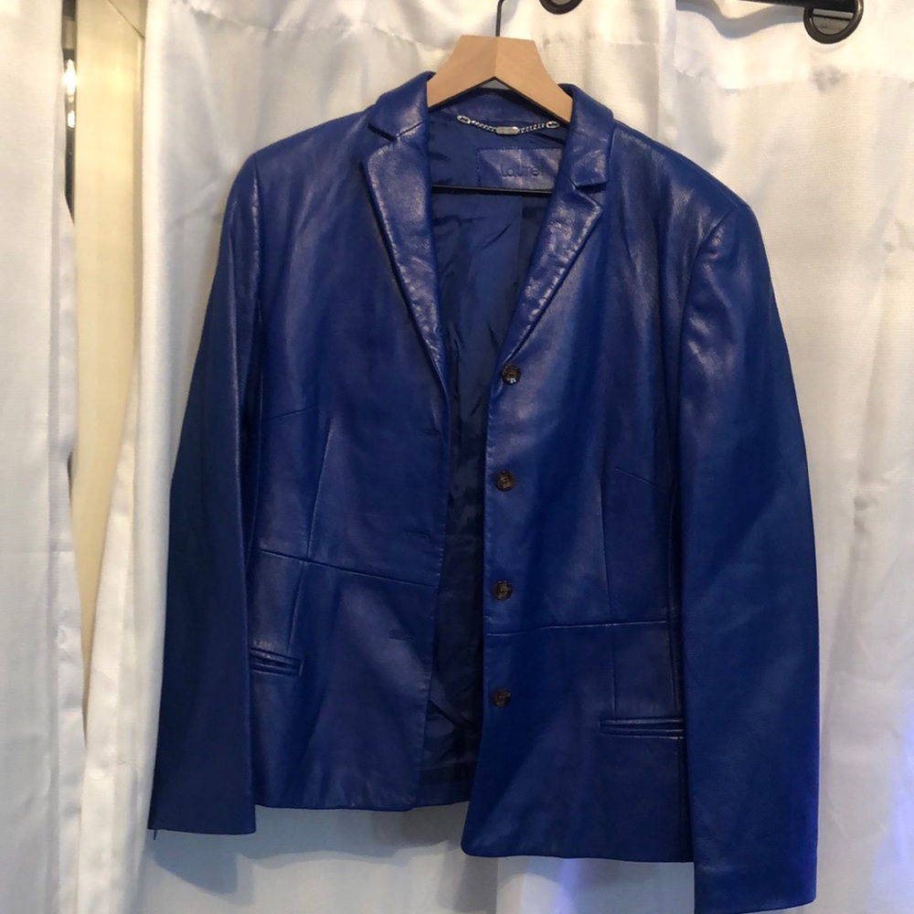 Leather blazer